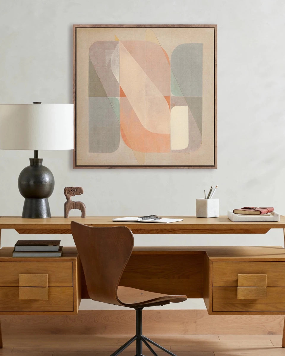 32" x 32" / Rustic Walnut