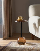 Smoked Brown Cast Glass