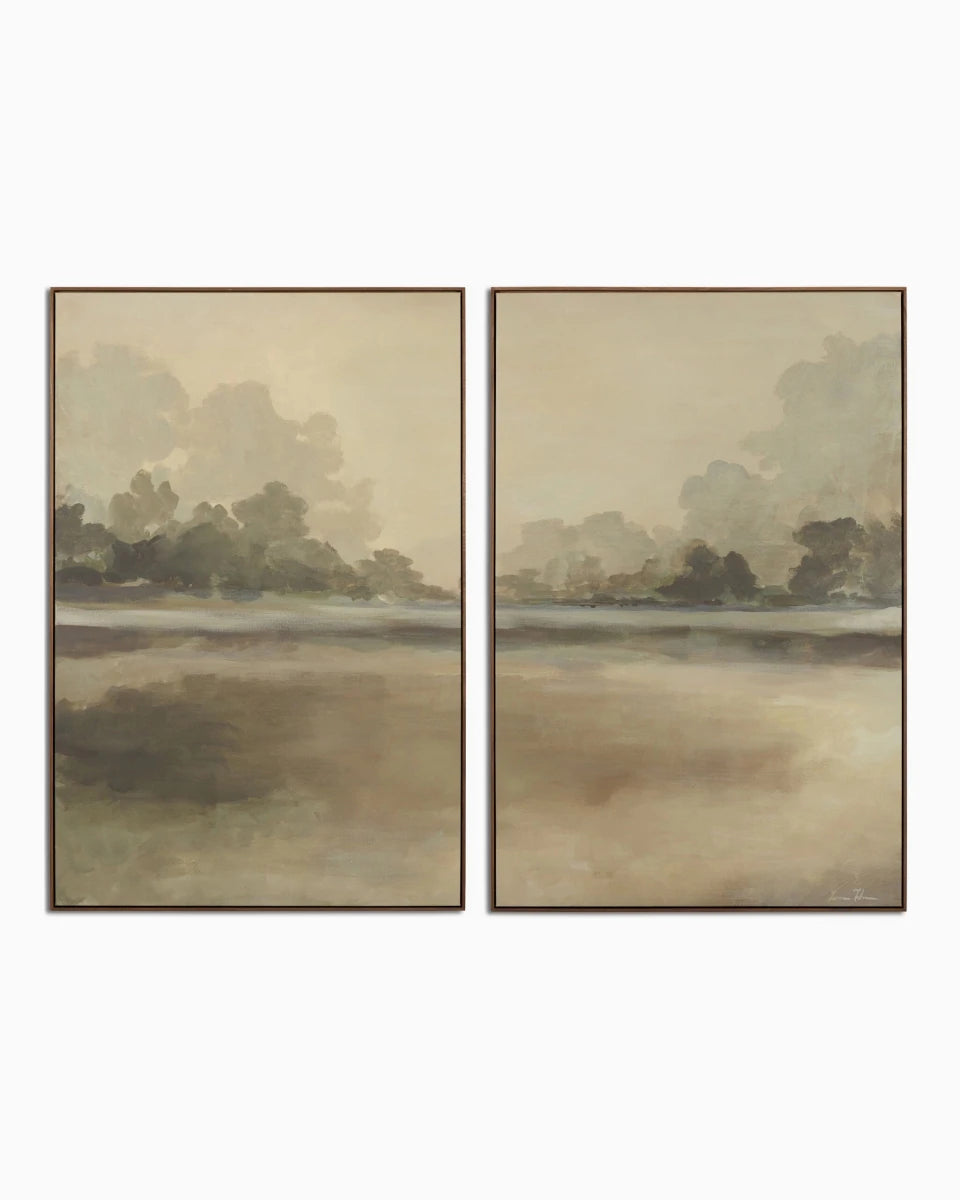 55" x 40" / Walnut Floater