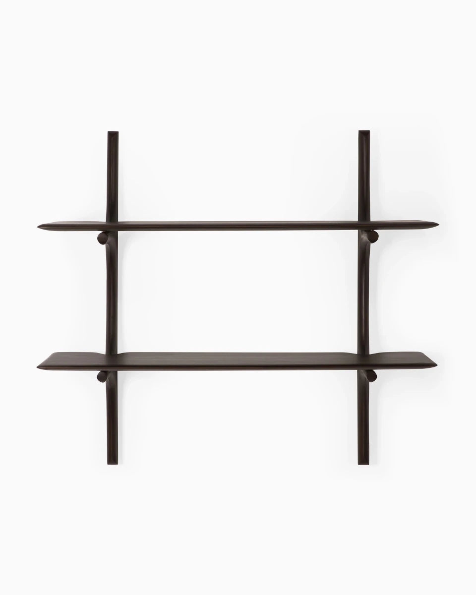 Dark Brown Mahogany / 2 Shelves