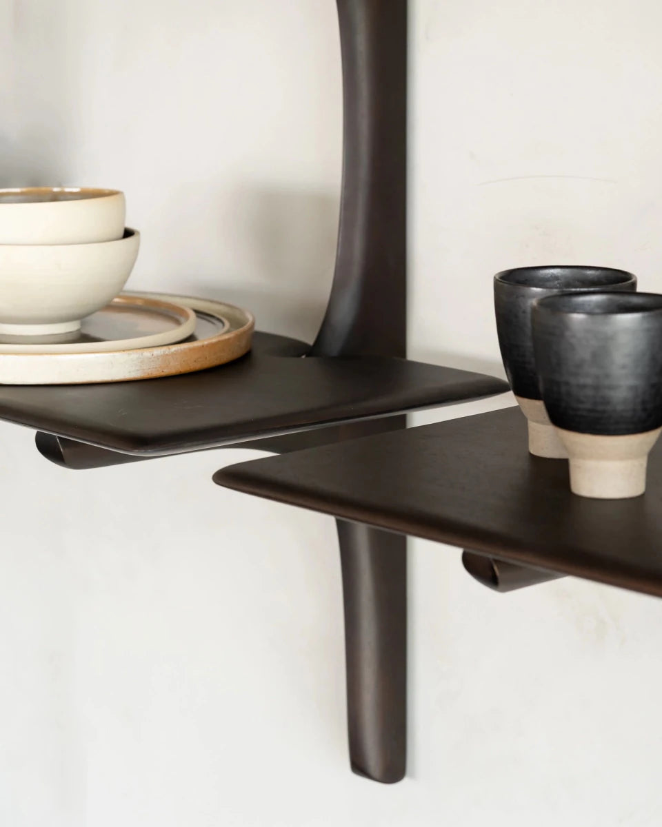 Dark Brown Mahogany / 5 Shelves