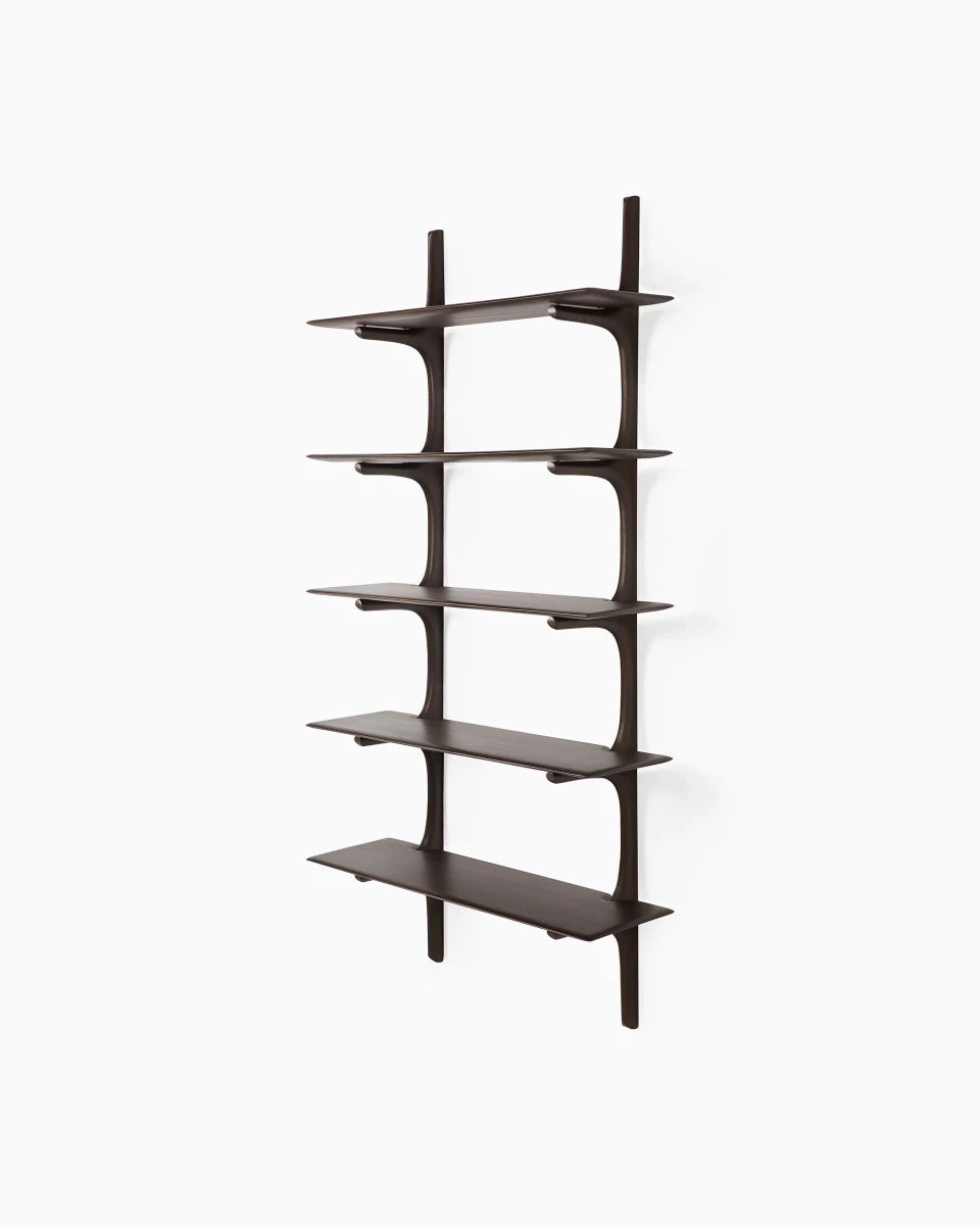 Dark Brown Mahogany / 5 Shelves