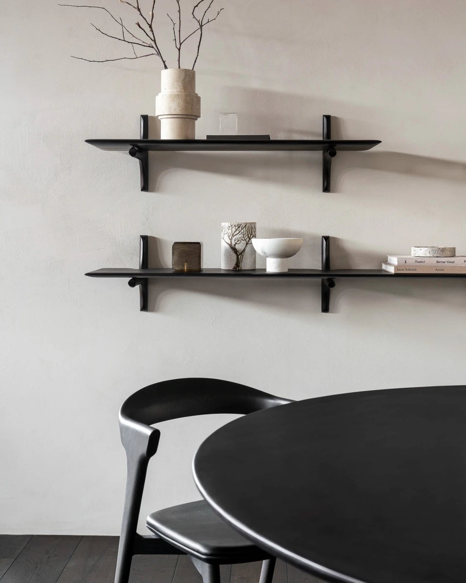 Dark Brown Mahogany / 1 Shelf (66")