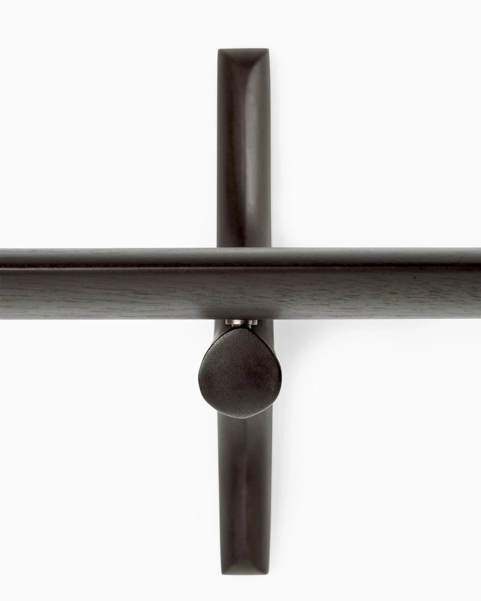 Dark Brown Mahogany / 1 Shelf (66")