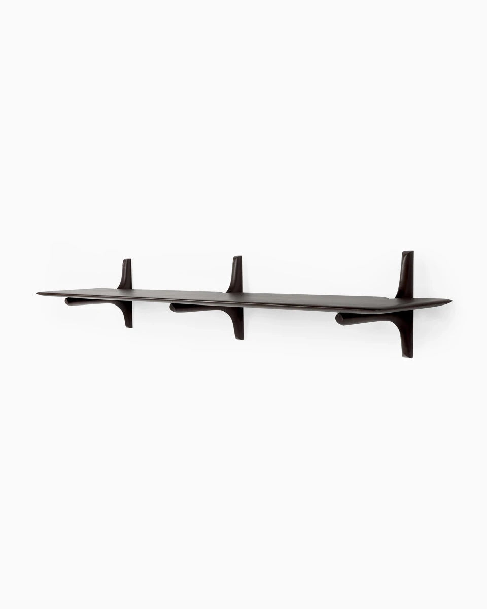 Dark Brown Mahogany / 1 Shelf (66")