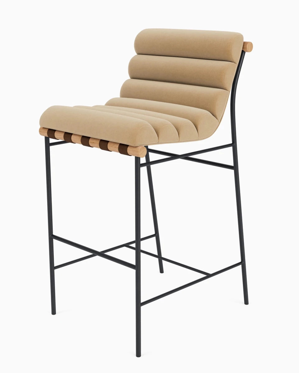 Caramel Velvet / White Oak / Bar (30" Height)