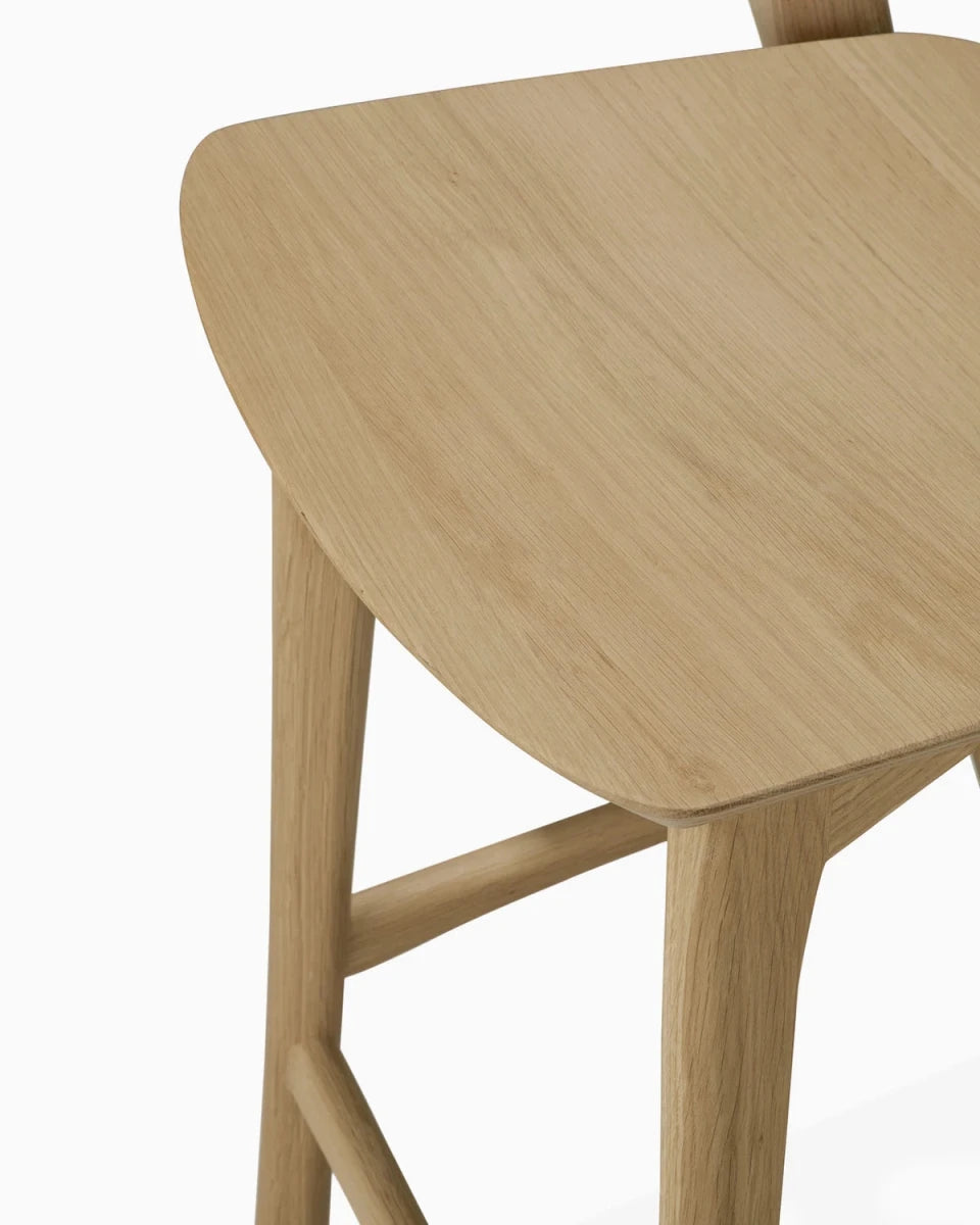 Natural Oak / No Cushion / Counter (26.5" Height)