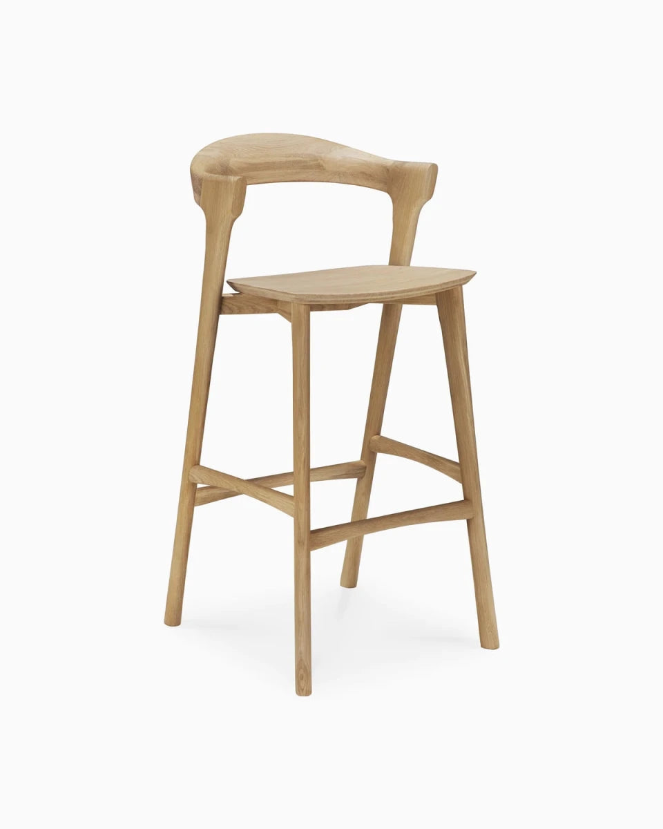 Natural Oak / No Cushion / Bar (30.5" Height)