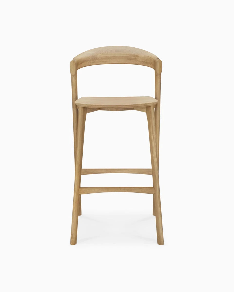 Natural Oak / No Cushion / Bar (30.5" Height)