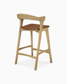 Natural Oak / Cognac Leather / Counter (26.5" Height)