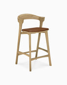 Natural Oak / Cognac Leather / Counter (26.5" Height)