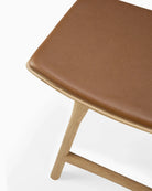 Natural Oak / Cognac Leather / Dining Height (19" Height)