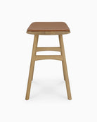 Natural Oak / Cognac Leather / Dining Height (19" Height)