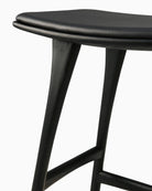 Black Oak / Black Leather / Counter Height (26")