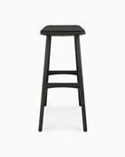 Black Oak / Black Leather / Counter Height (26")