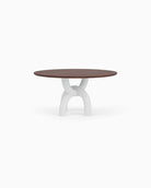 Walnut Top / White Plaster Base / 60" length | Seats 6
