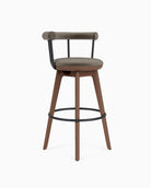Mushroom Velvet / Walnut / Bar (31" Height)