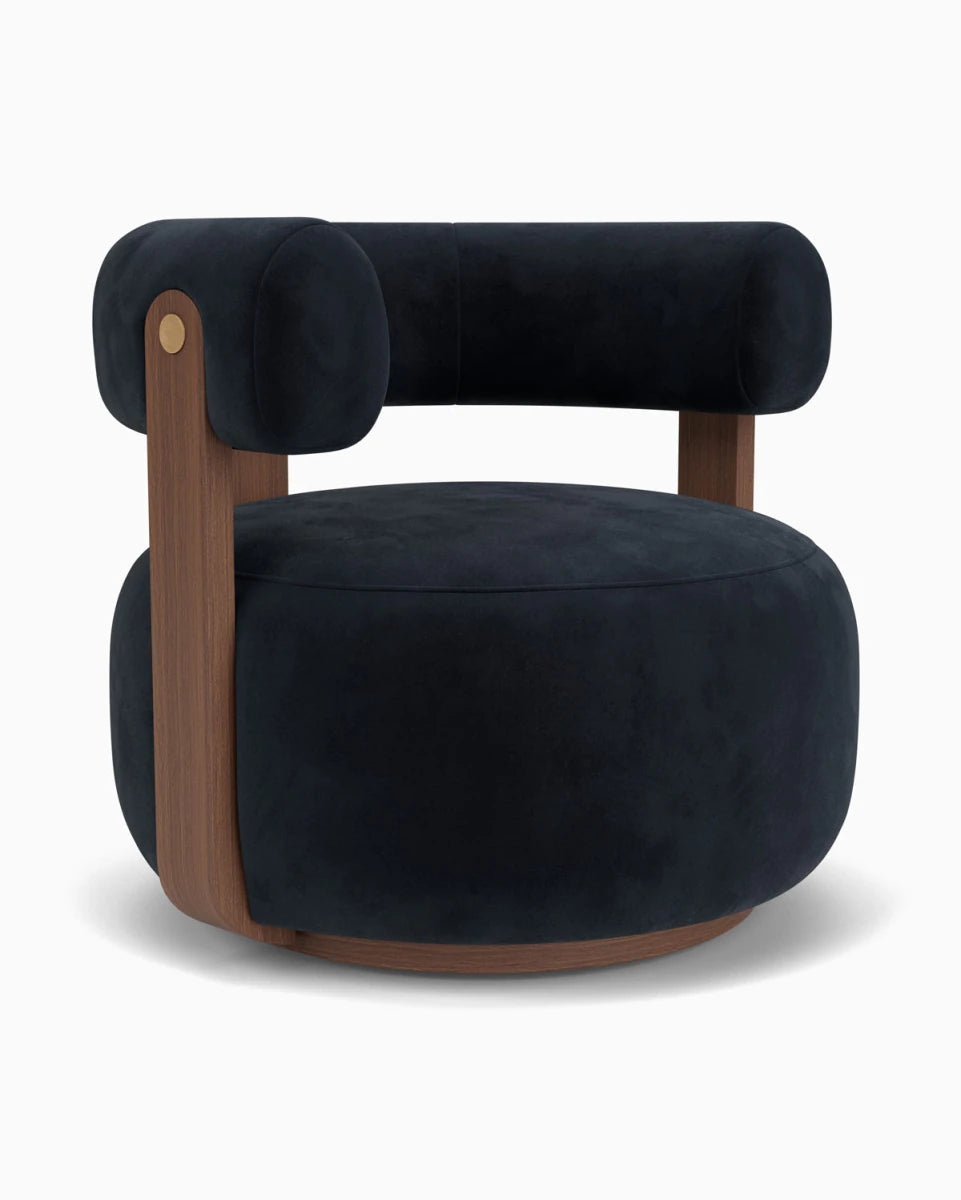 Ebony Velvet / Walnut Frame