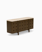 Espresso Oak / Travertine Top / 68"