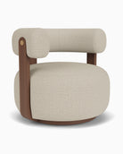 Flax Linen / Walnut Frame