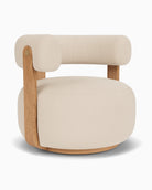 Oat Boucle / White Oak Frame