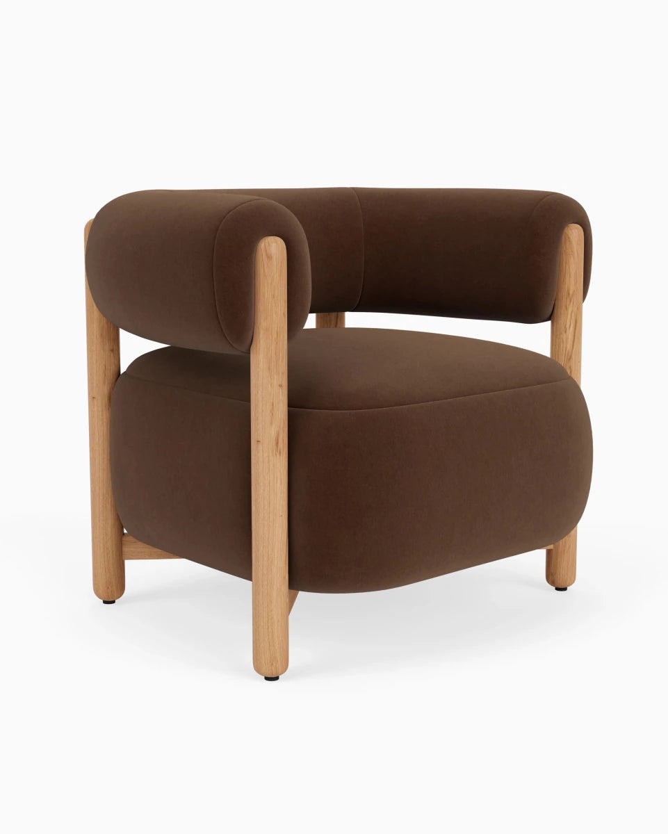 Cognac Velvet / White Oak