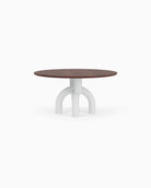 Walnut Top / White Plaster Base / 60" length | Seats 6