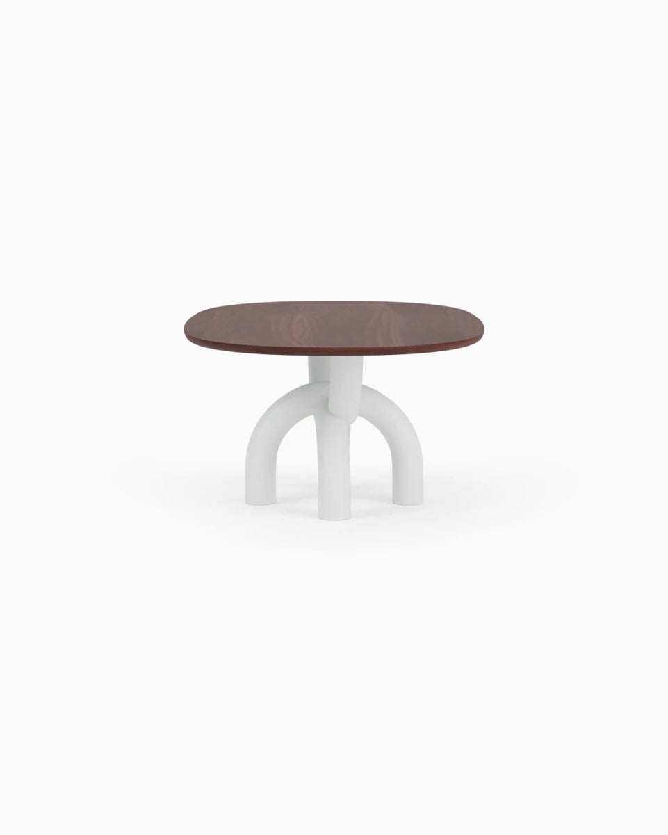 Walnut Top / White Plaster Base / 82" length | Seats 6