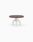 Walnut Top / White Plaster Base / 82" length | Seats 6