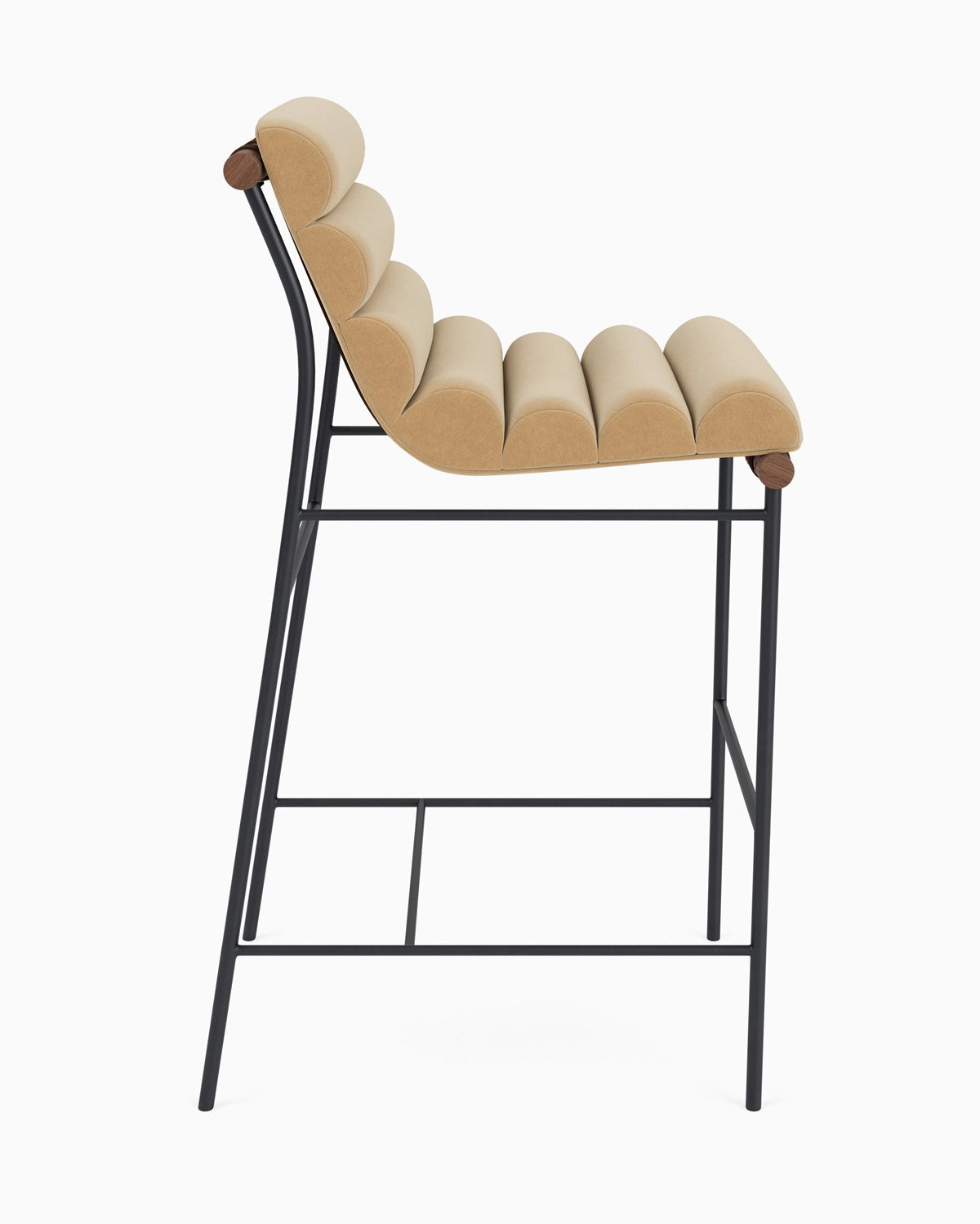 Caramel Velvet / Walnut / Bar (30" Height)