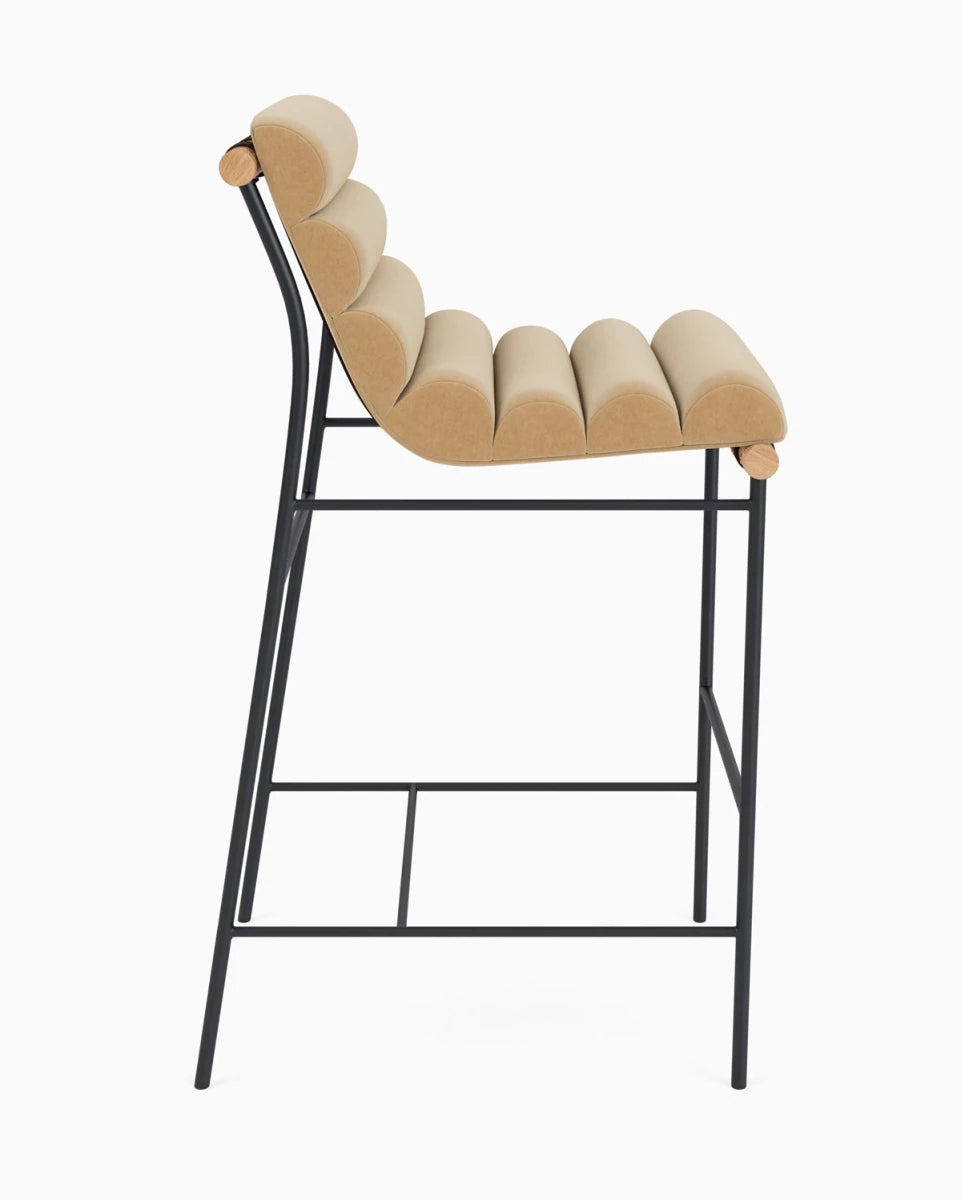 Caramel Velvet / White Oak / Bar (30" Height)