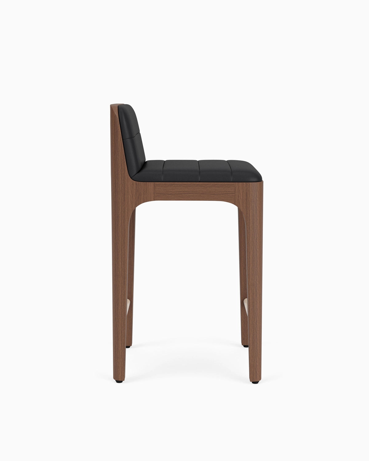 Walnut Frame / Black Leather Seat