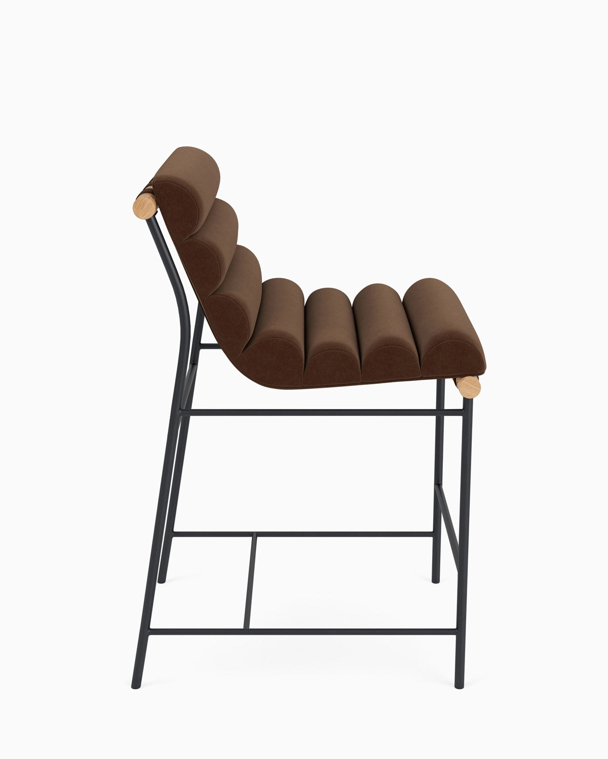 Cognac Velvet / White Oak / Counter (24" Height)