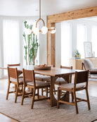 Oat Woven Seat / Saddle Leather Back / White Oak Frame