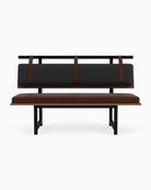 Charcoal Boucle / Maple Brown Leather / Walnut Deck / 60" Long