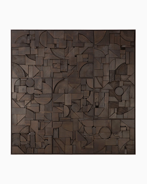 Dark Brown / 39.5 x 39.5" / Square