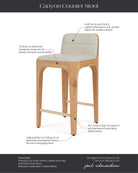 Pearl Leather Seat / White Oak Frame