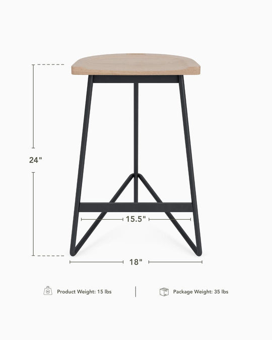 a stool with height of the height