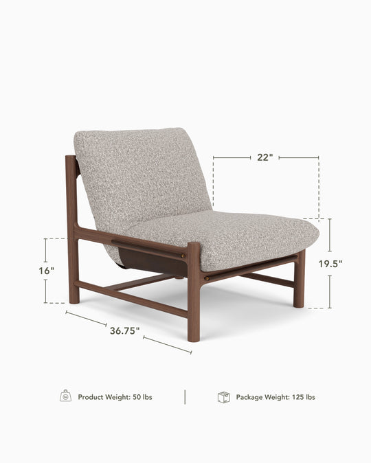 a chair with measurements