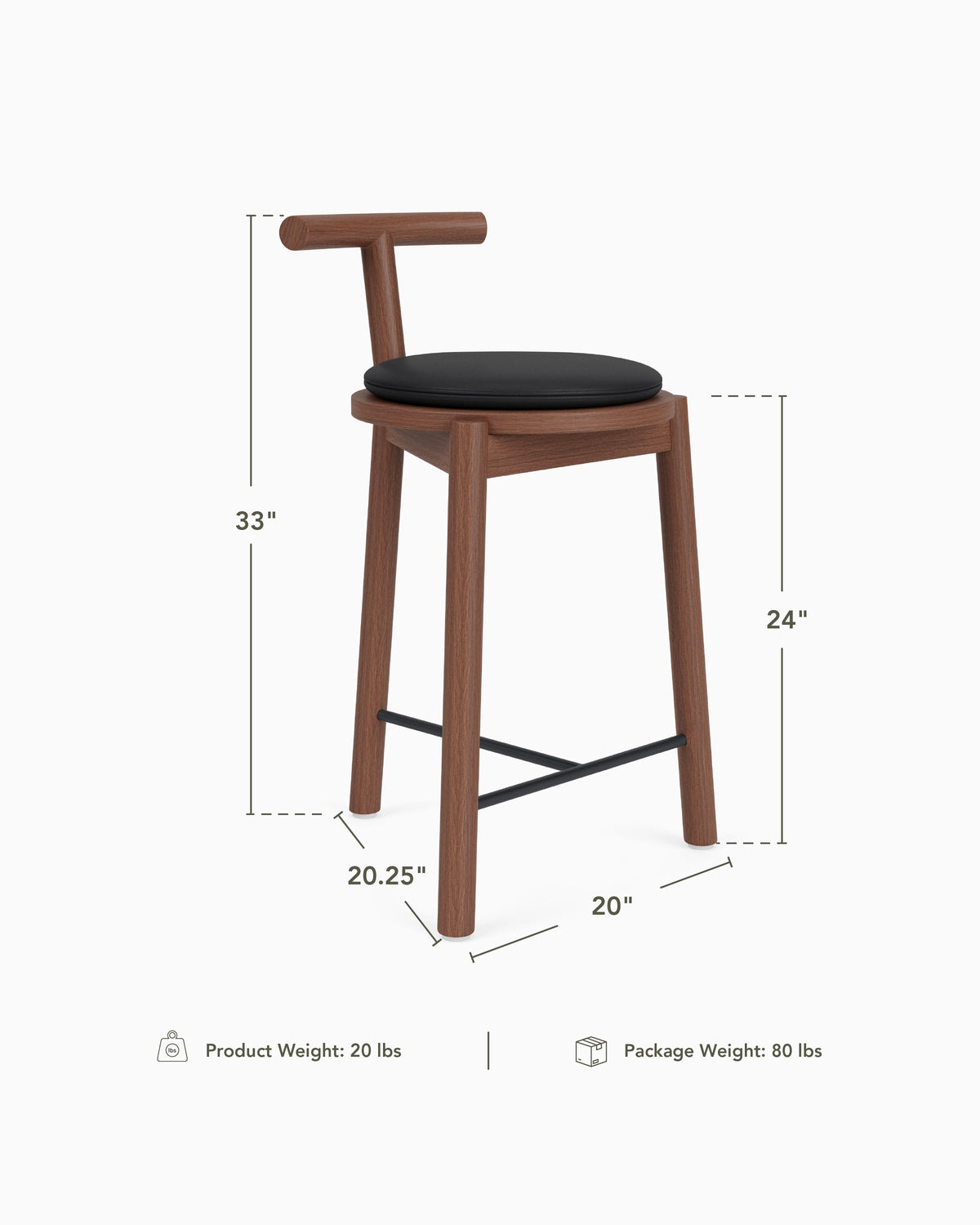 Range Counter Stool Range Counter Stool: Embrace Minimalism with Denver Modern