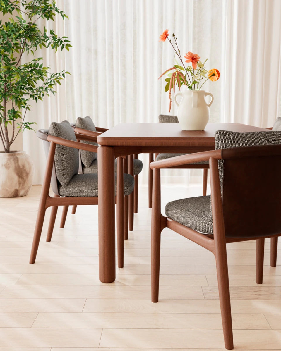 Walnut / 78" x 42" | Seats 6