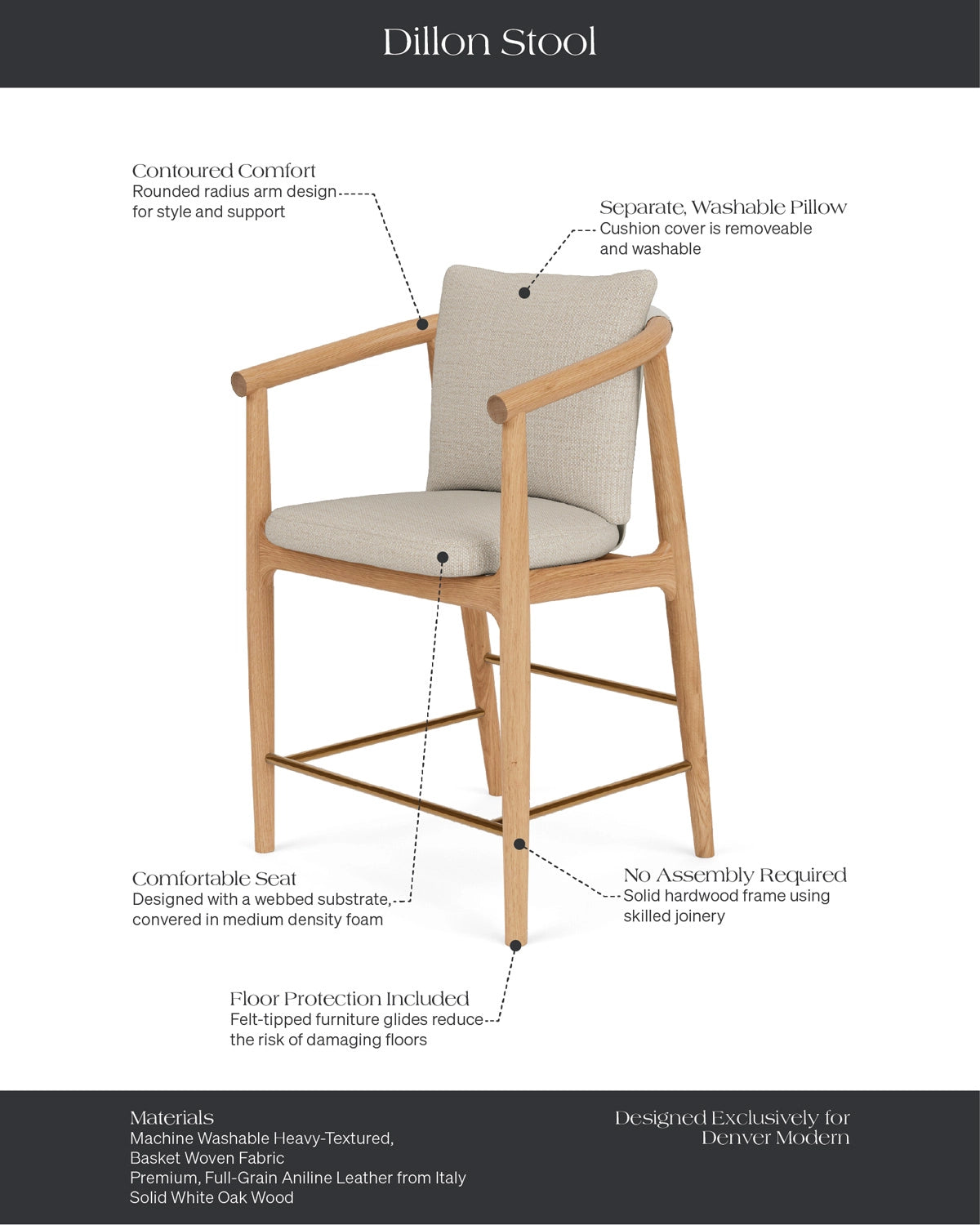 Latte Basketweave / Pearl Leather / White Oak