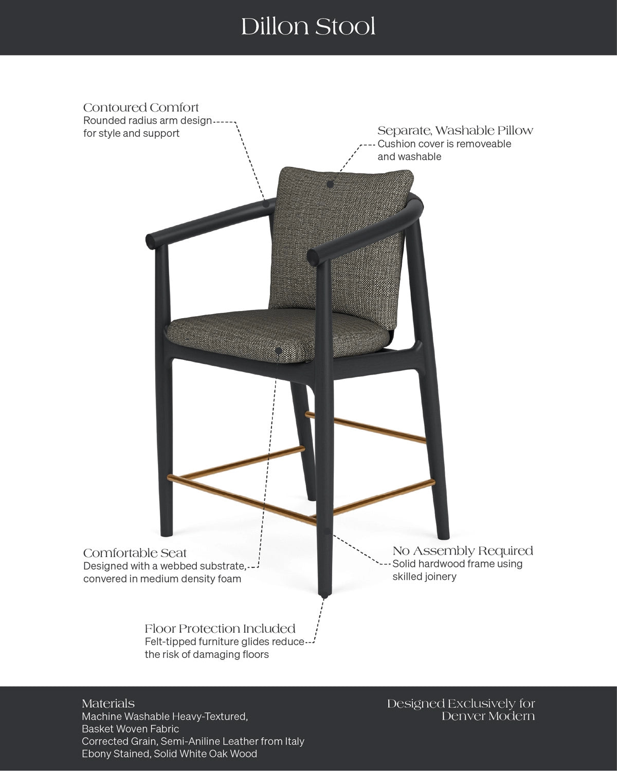 Noir Basketweave / Black Leather / Ebony