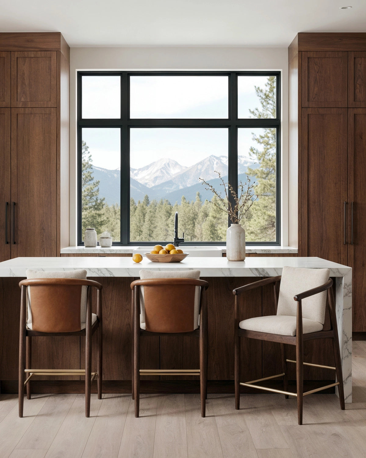 Oat Woven / Saddle Leather / Walnut