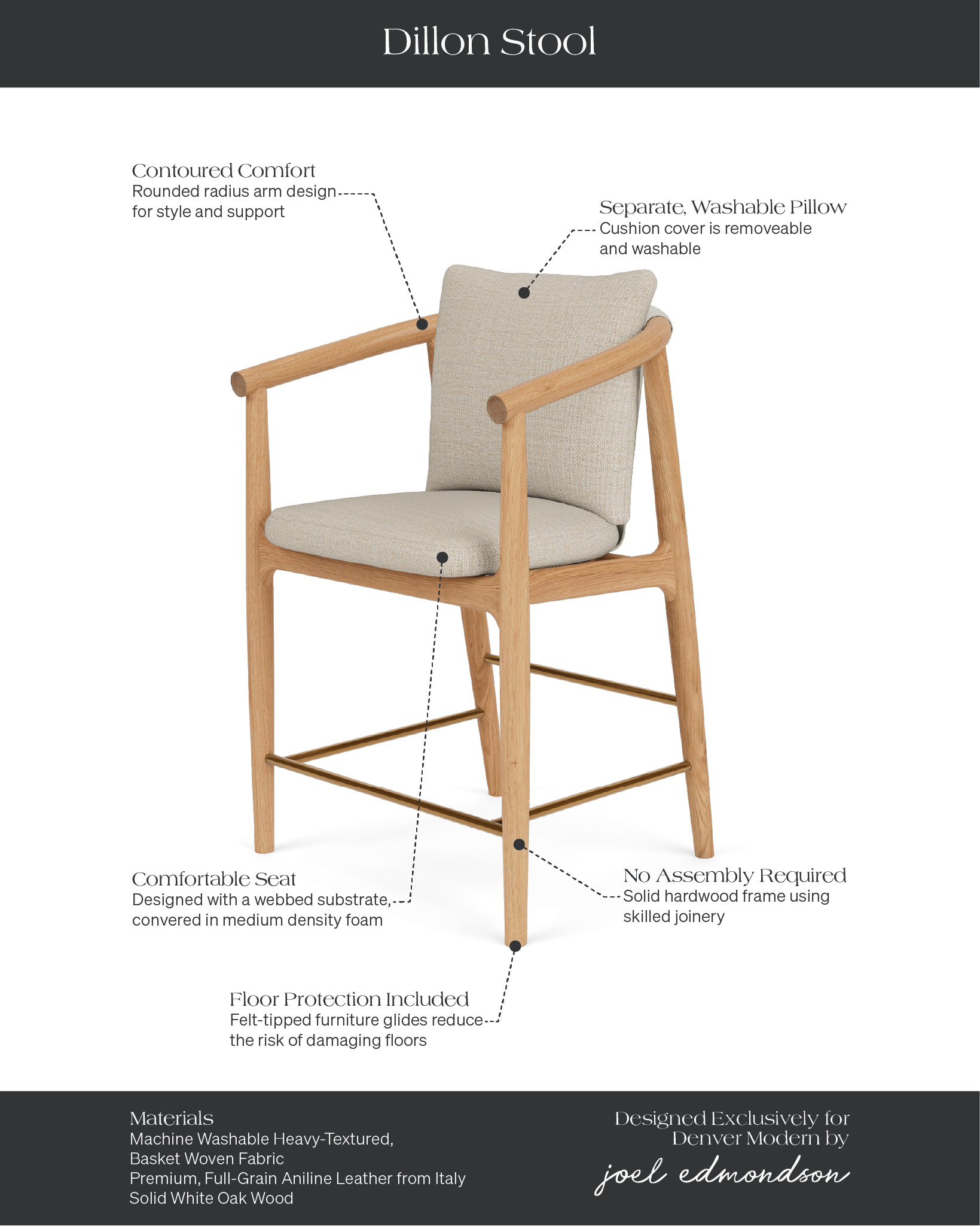 Latte Basketweave / Pearl Leather / White Oak