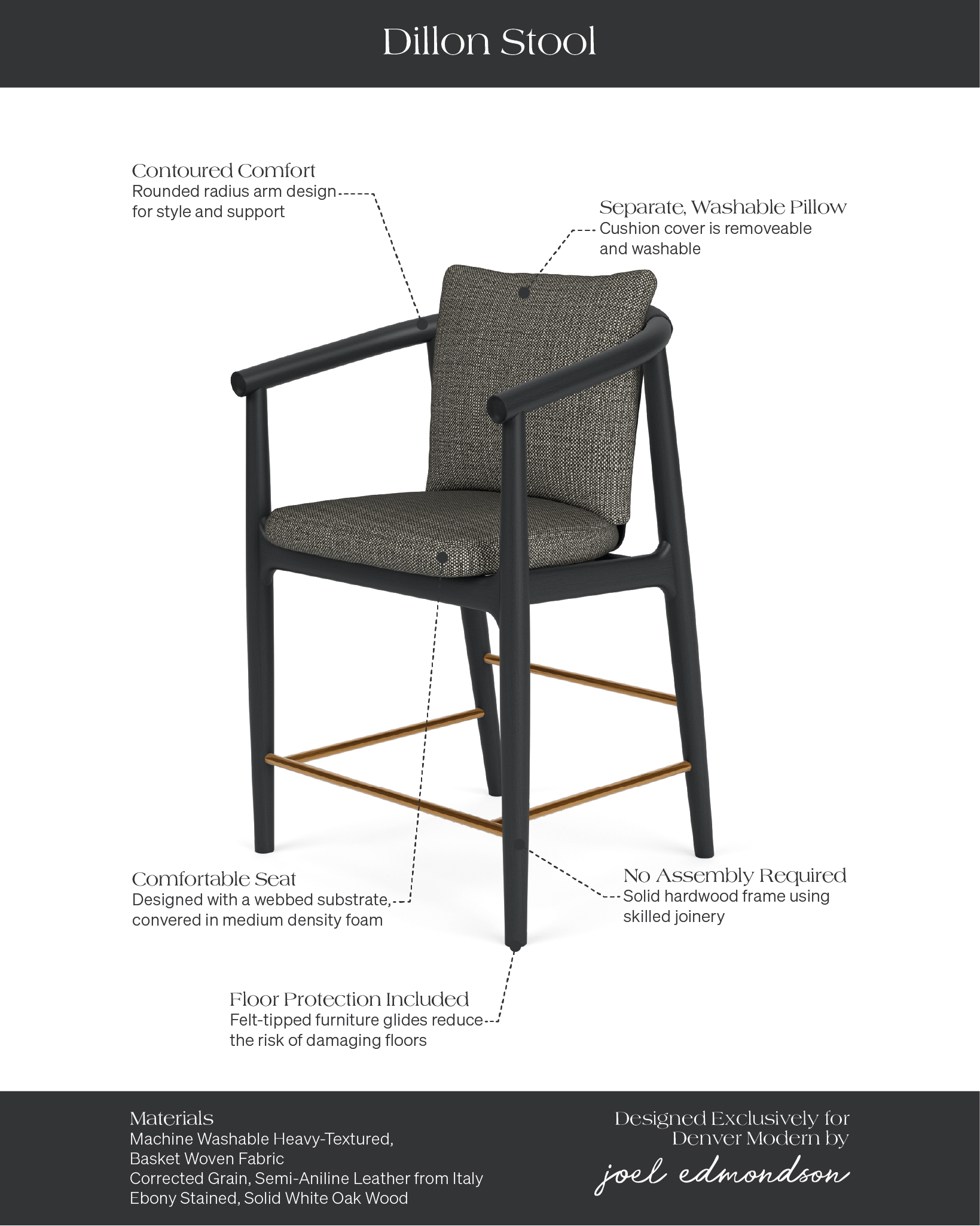 Noir Basketweave / Black Leather / Ebony