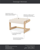 White Oak Frame / Mist Boucle