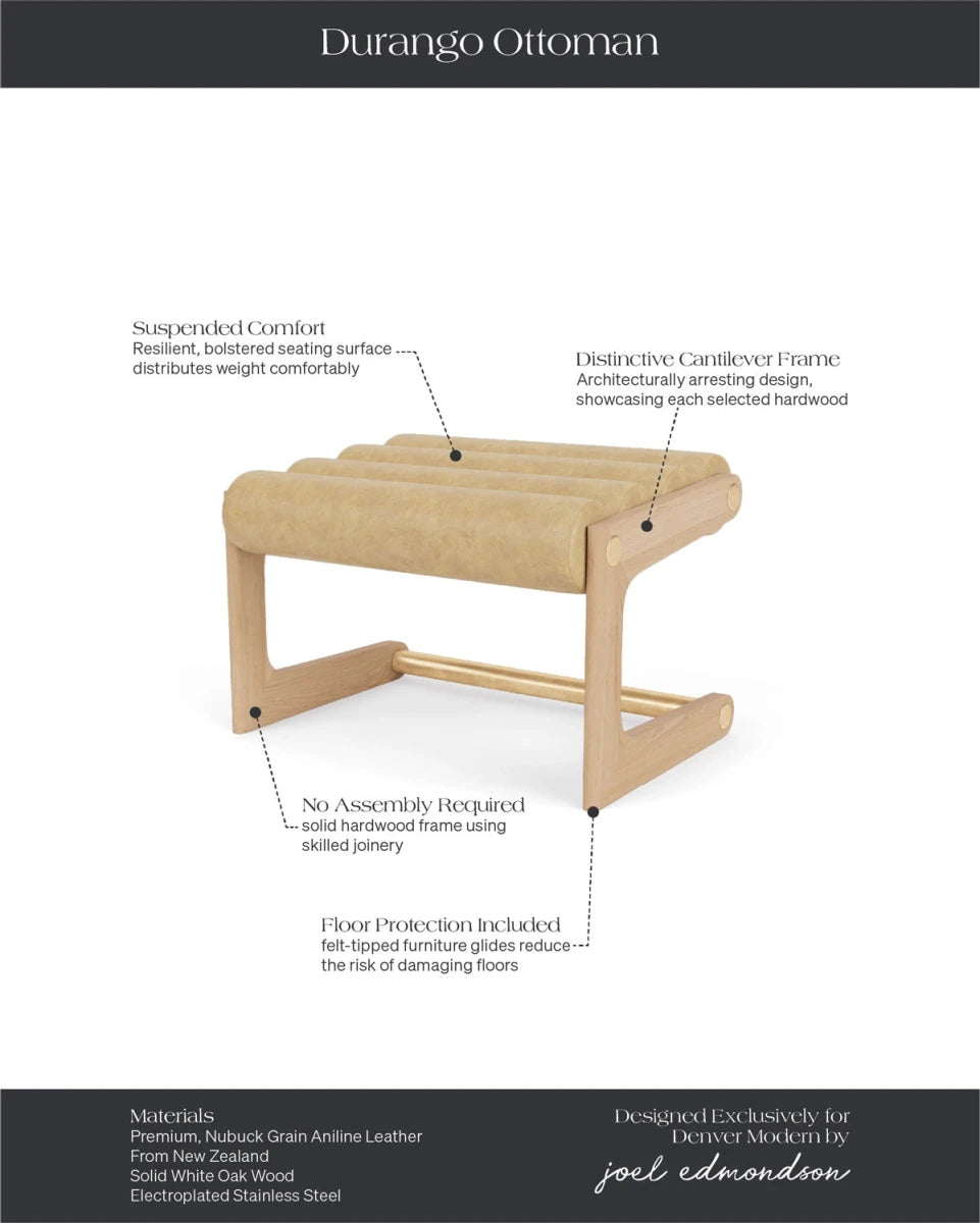 White Oak Frame / Sunflower Leather