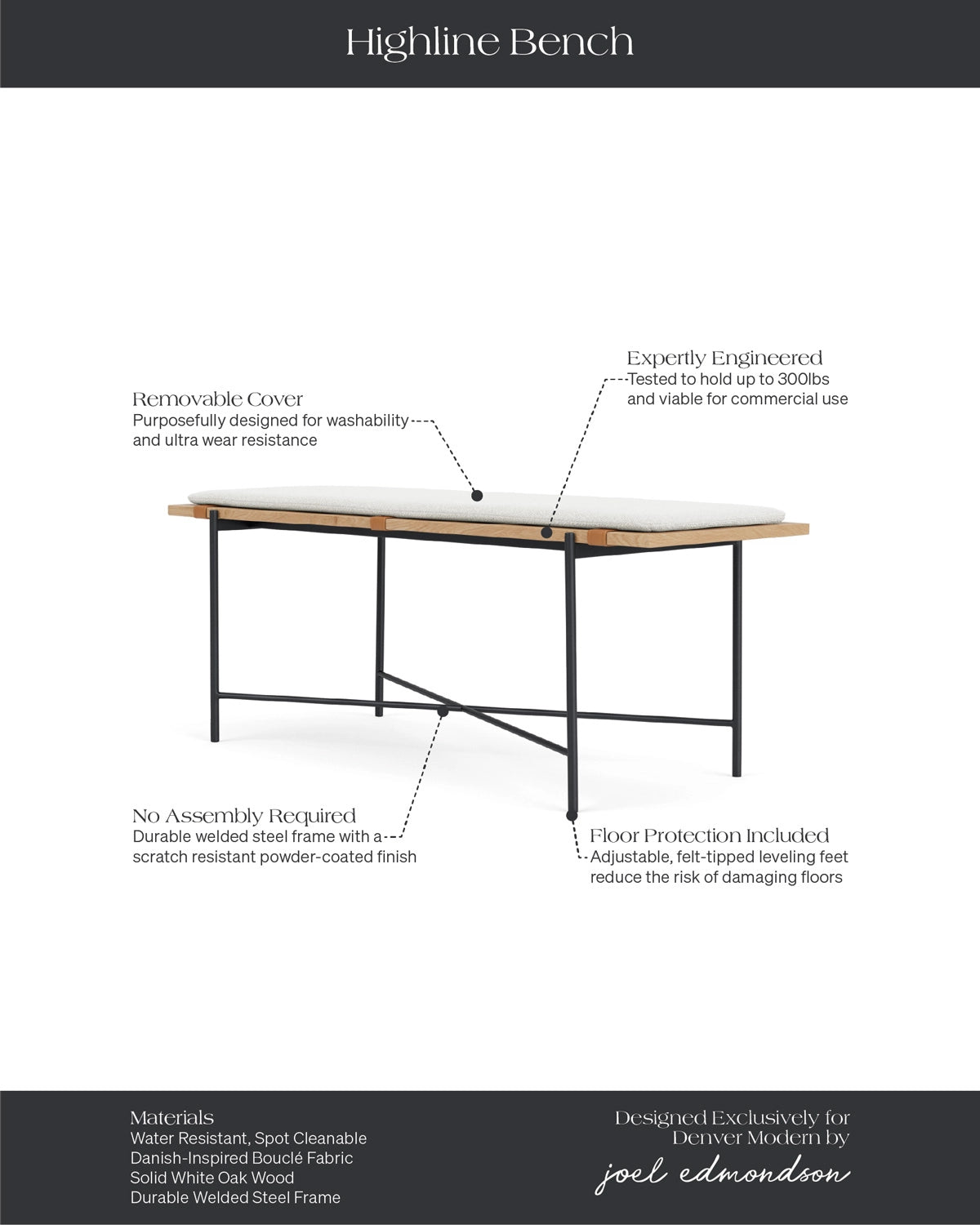 White Boucle / White Oak