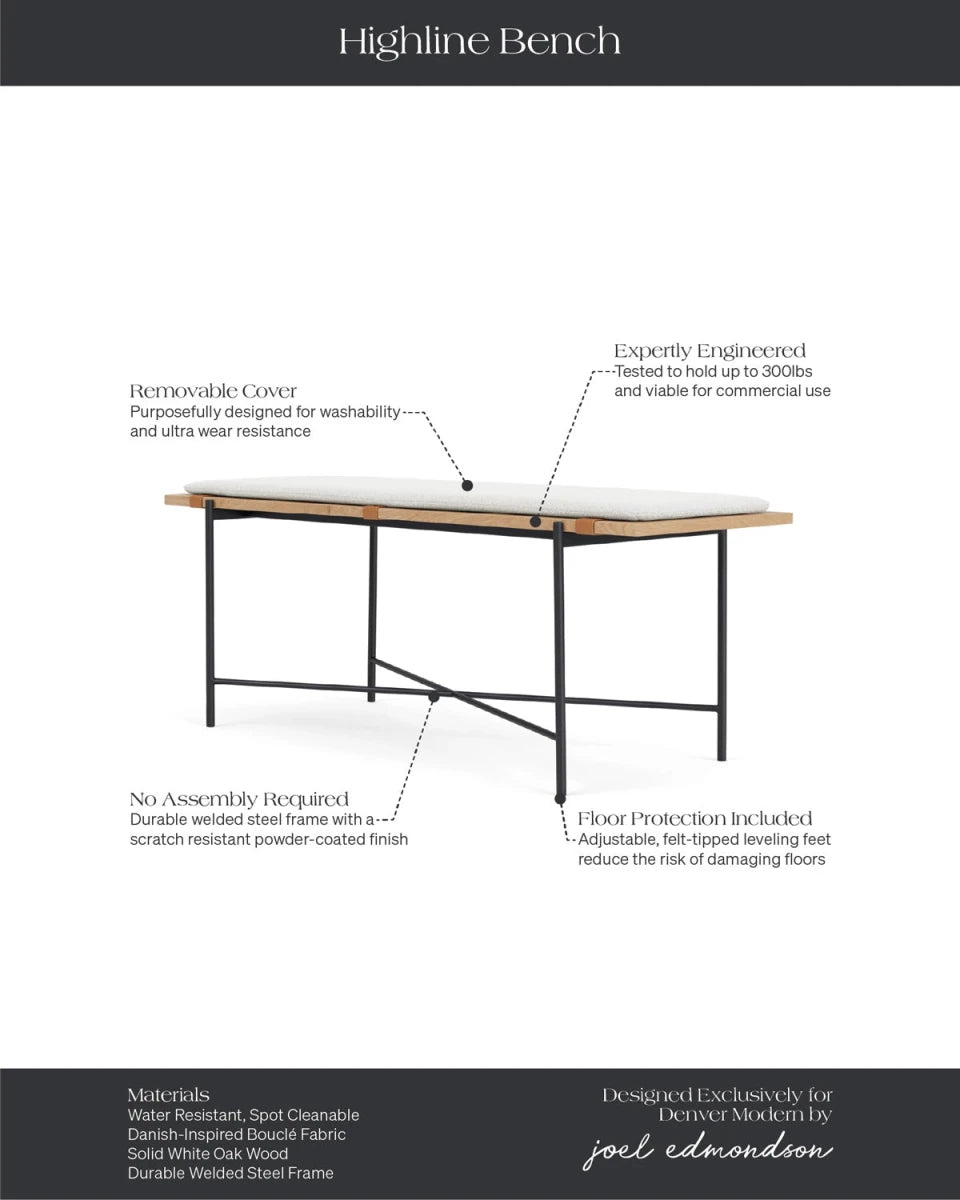 White Boucle / White Oak